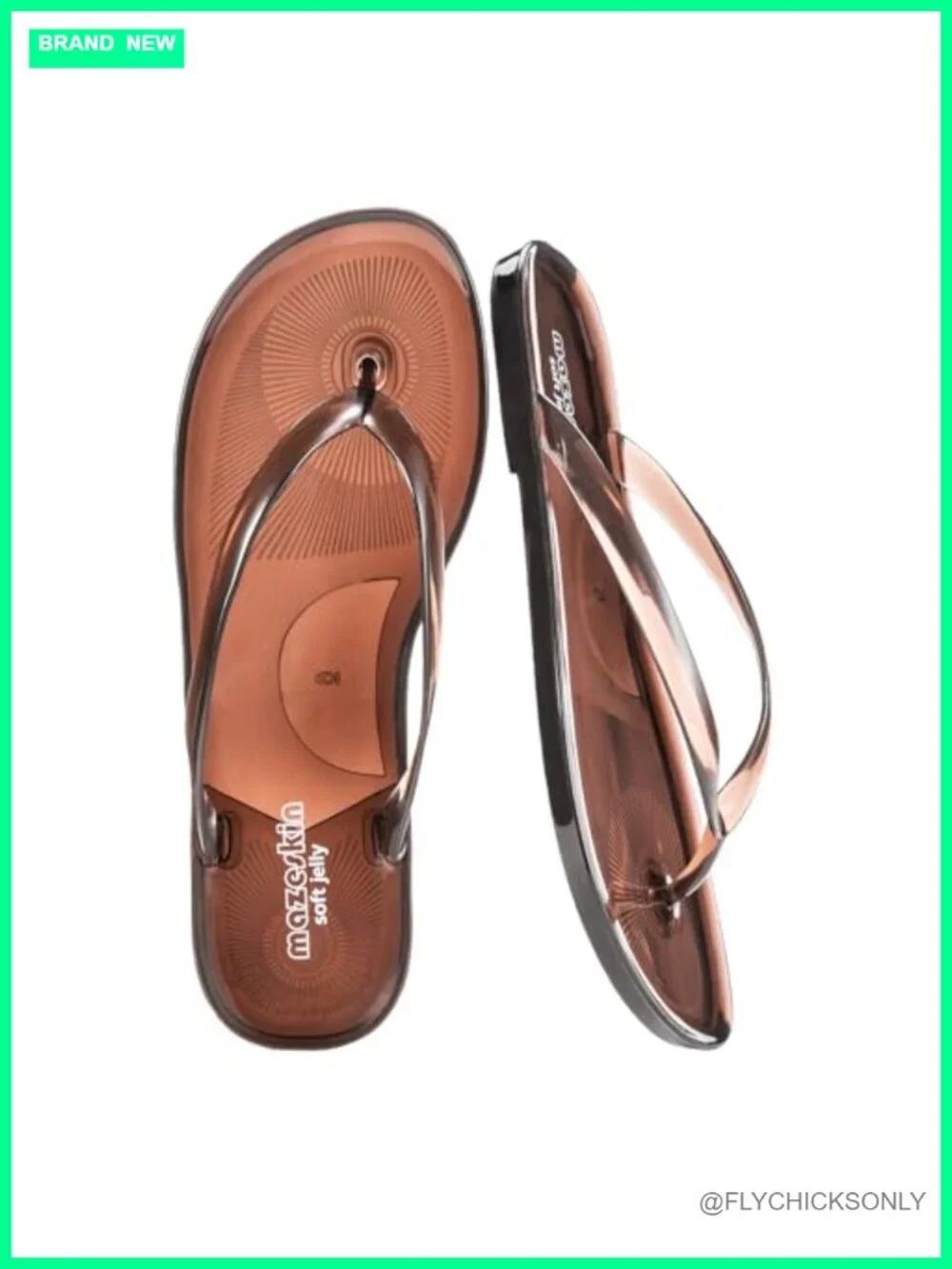 Jelly Flip Flops Ultra-Soft Thong Sandals Waterproof Non-Slip Beach Pool Summer